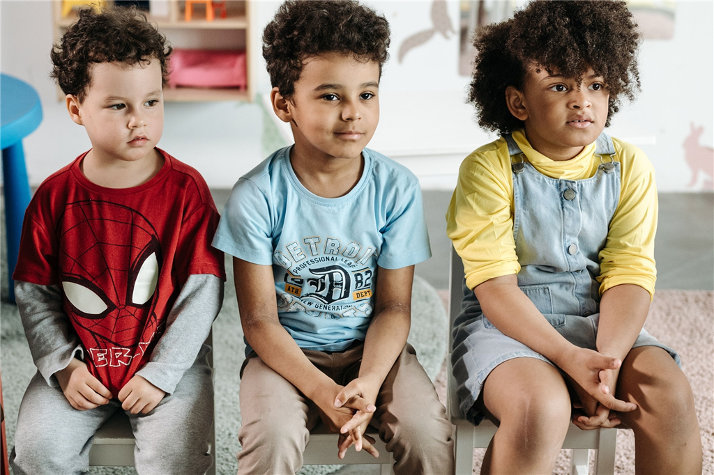 Children sitting listening