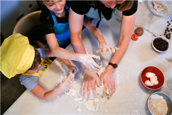 Children baking