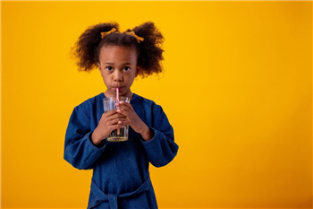 Girl drinking water