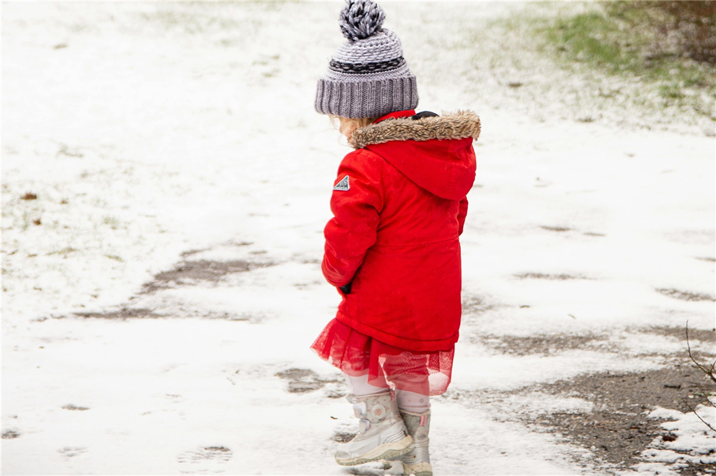 Child in snow